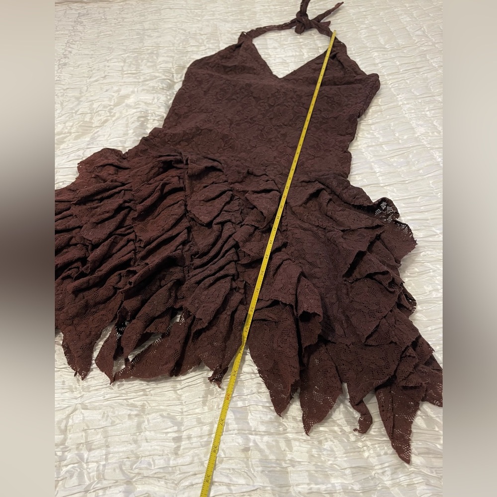 NWOT MISS BE by EMMANUELLE BLANC Lacy Halter Dress!🥀 - Picture 3 of 15